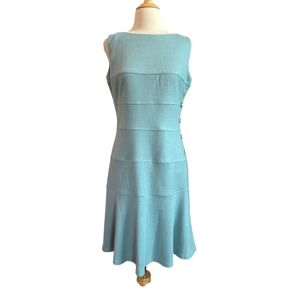 ENFOCUS STUDIO Size 8 Flattering Sleeveless Fit and Flare Midi Dress Swing Hem